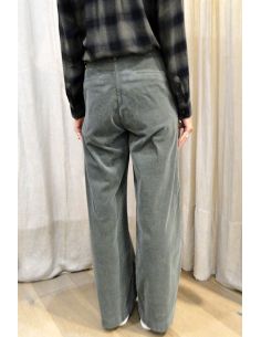 HOD Paris Pantalon PACIFIE velours forest 2