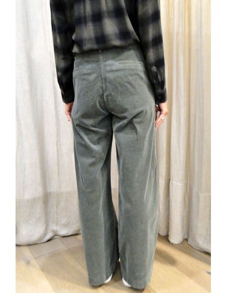 HOD Paris Pantalon PACIFIE velours forest