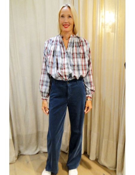 HOD Paris Pantalon pacifie velours prussian