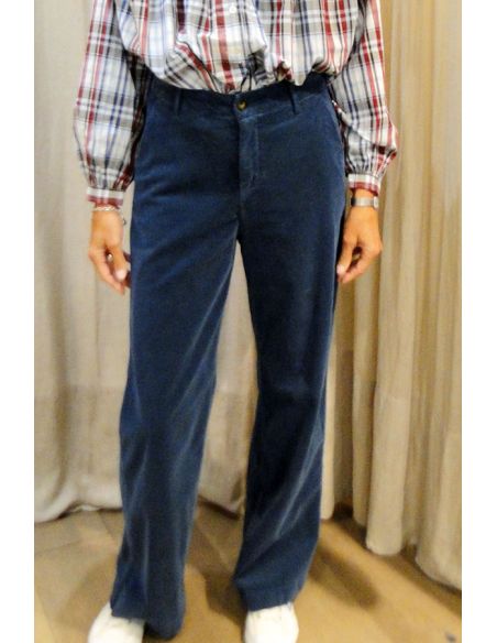 HOD Paris Pantalon pacifie velours prussian