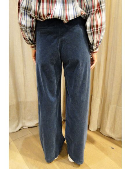 HOD Paris Pants PACIFIE velvet prussian