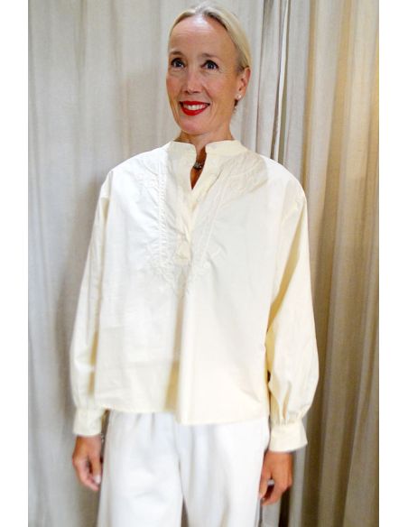 HOD Paris shirt CHARLOTTE creme cotton