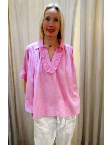 Laurence BRAS DIDI blouse fluo pink