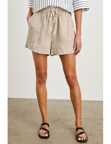 RAILS short FOSTER heathered flax