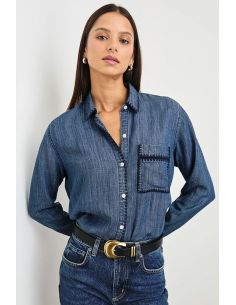 RAILS shirt SAYA dark vintage wash 2