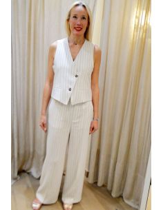 CHLOESTORA pants RITZO ecru