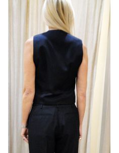 CHLOE STORA gilet VERA marine 2