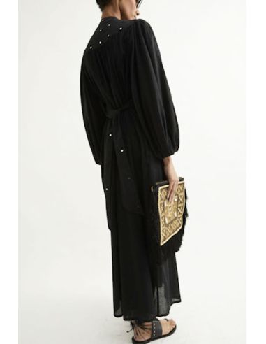 Laurence Bras Robe MACARON noire