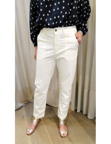 HOD Paris Pant CALITY cream cotton