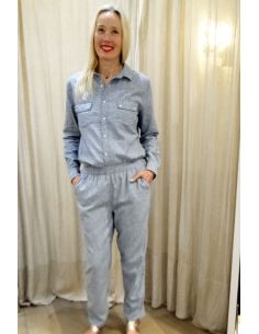 HOD Paris shirt MAYA light denim stripes