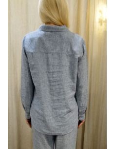 HOD Paris shirt MAYA light denim stripes 2