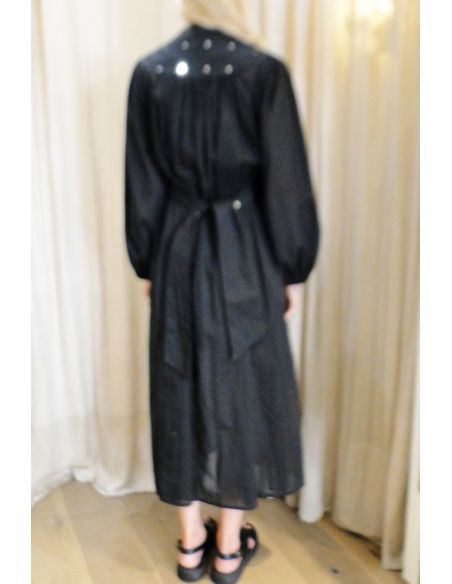 Laurence Bras MACARON long dress black