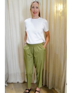 HOD Paris pant BAO olive cotton