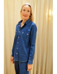 HOD Paris shirt MAYA blue denim checks 2