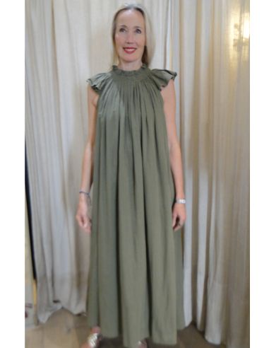 BELLE PIECE Dress PAREDES kaki