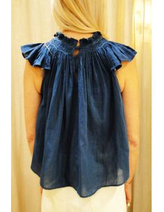 BELLE PIECE Top MYKONOS bleu 2