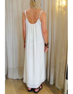 CHLOESTORA  MEL ecru strapless dress 2