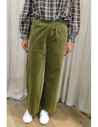 HOD Paris Pants velvet JIMMY army
