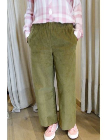 HOD Paris Pants JIMMY-FANCY velours coton army