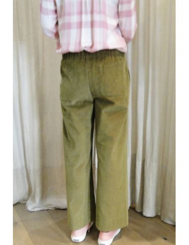 HOD Paris Pants JIMMY-FANCY velours coton army