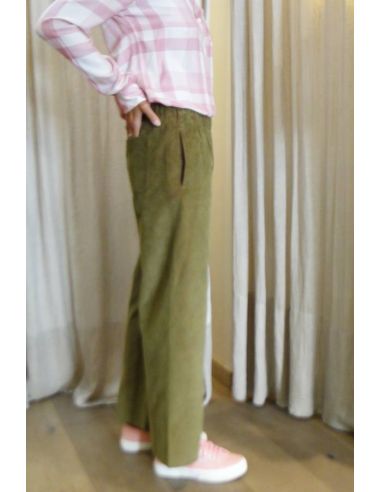 HOD Paris Pants JIMMY-FANCY velours coton army