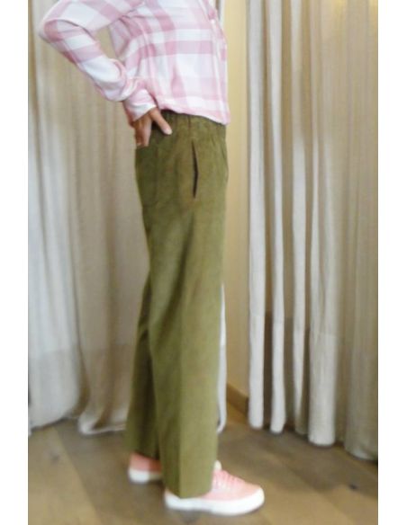 HOD Paris Pants JIMMY-FANCY velours coton army