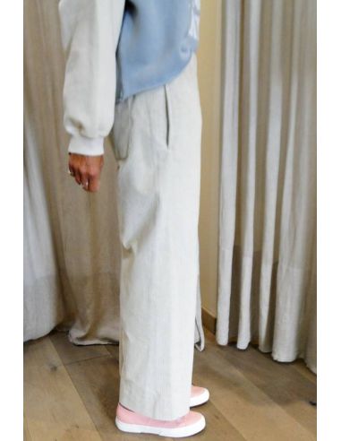 HOD Paris Pantalon JIMMY-FANCY velours coton dune