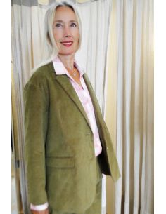 HOD Paris Vest KARABA-FANCY velours coton army 2