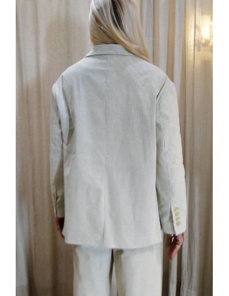 HOD Paris Vest KARABA-FANCY velours coton dune