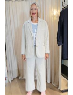HOD Paris Vest KARABA-FANCY velours coton dune