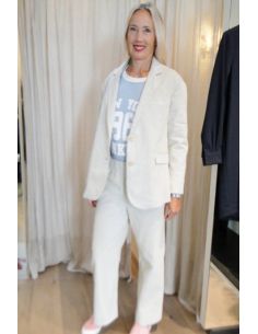 HOD Paris Vest KARABA-FANCY velours coton dune 2
