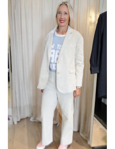 HOD Paris Vest KARABA-FANCY velours coton dune