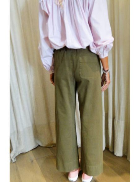 HOD Paris Pantalon JIMMY  toile army