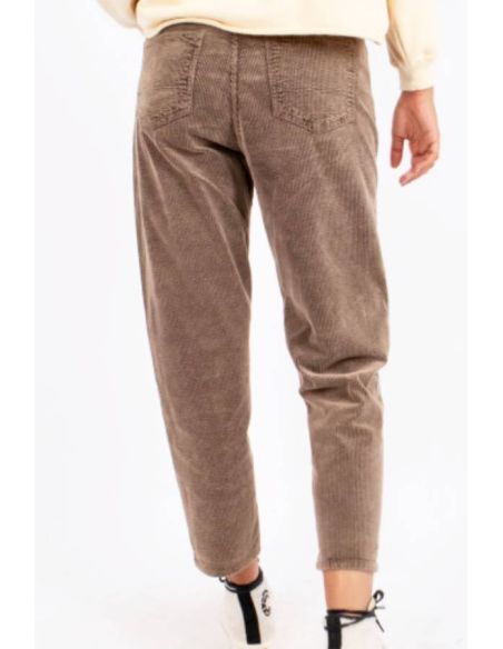 HOD Paris Pantalon GALA velours wash brownie