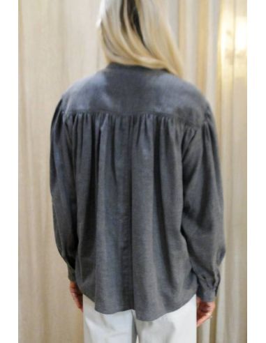 Laurence Bras Chemise MAGRITTE gris chambray