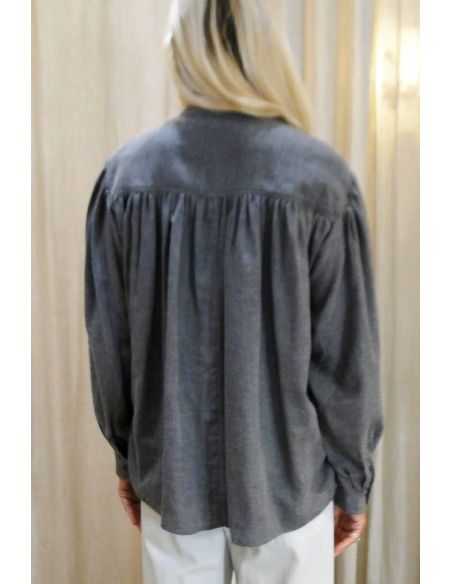 Laurence Bras Chemise MAGRITTE gris chambray