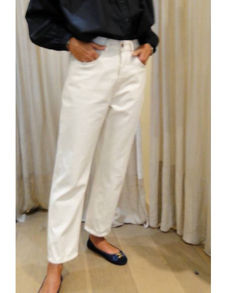 Laurence Bras jean CROPPED ecru