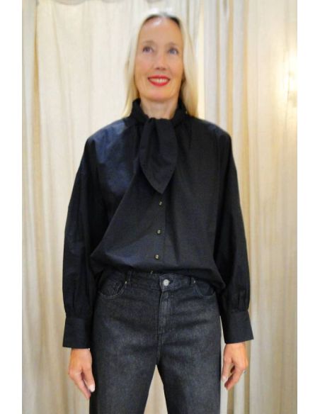 BELLE PIECE Blouse tom noire