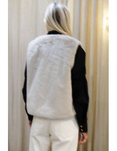 HARTFORD Gilet sans manche VOBBY ecru