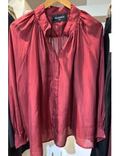 BELLE PIECE blouse PAXOS silk burgandy