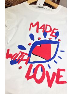 BREWSTER Tshirt OEIL white