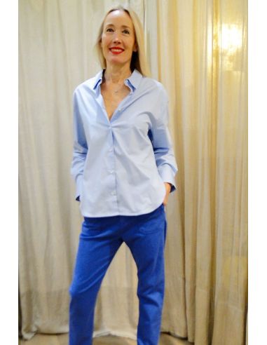 CHLOE STORA shirt COREE light blue