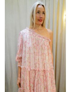 Laurence BRAS robe MOLLY rose et vert 2