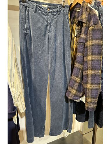 HOD Paris Pants PACIFIE velvet prussian