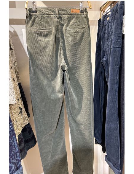 HOD Paris Pantalon PACIFIE velours forest