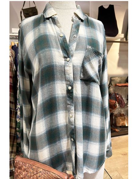 RAILS shirt HUNTER ivory olive